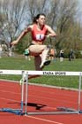 Samantha Coleby (Durham City) wins the 400 metres hurdles in 59.8sec. at the North of England, Div. 4E, Whitley Bay.